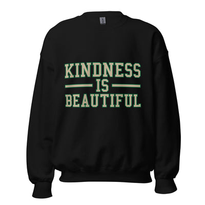 Kindness Is Beautiful Unisex  black cotton sweatshirt
