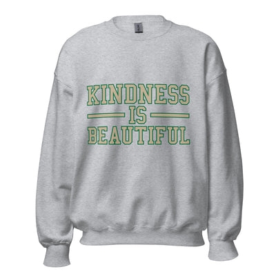 Kindness Is Beautiful Unisex sport-grey cotton sweatshirt