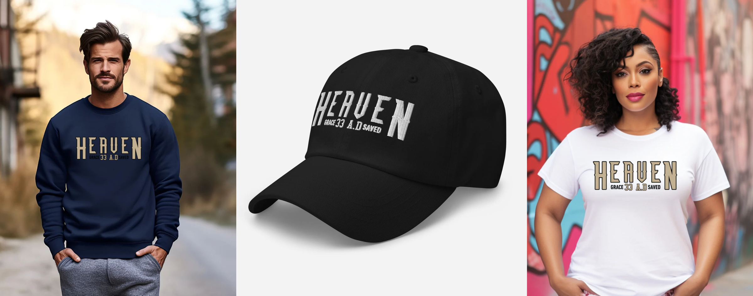 Christian sweatshirt clothing shown in black with "kingdom Citizen Embroidery"