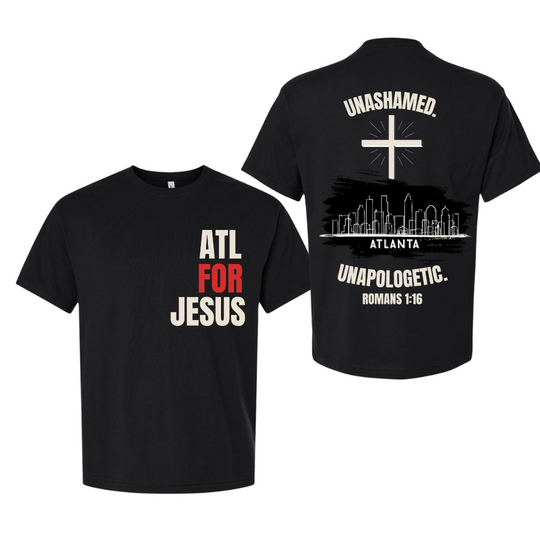 Black ATL FOr Jesus T-shirt