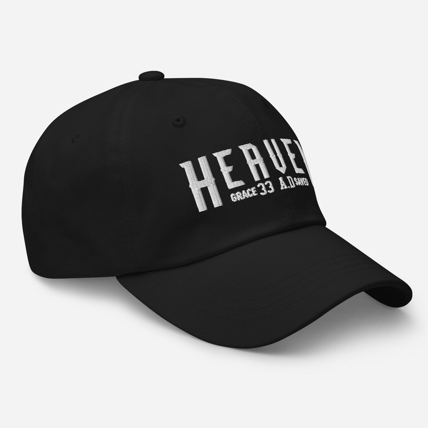 Side profile Black baseball unisex Heaven Hat