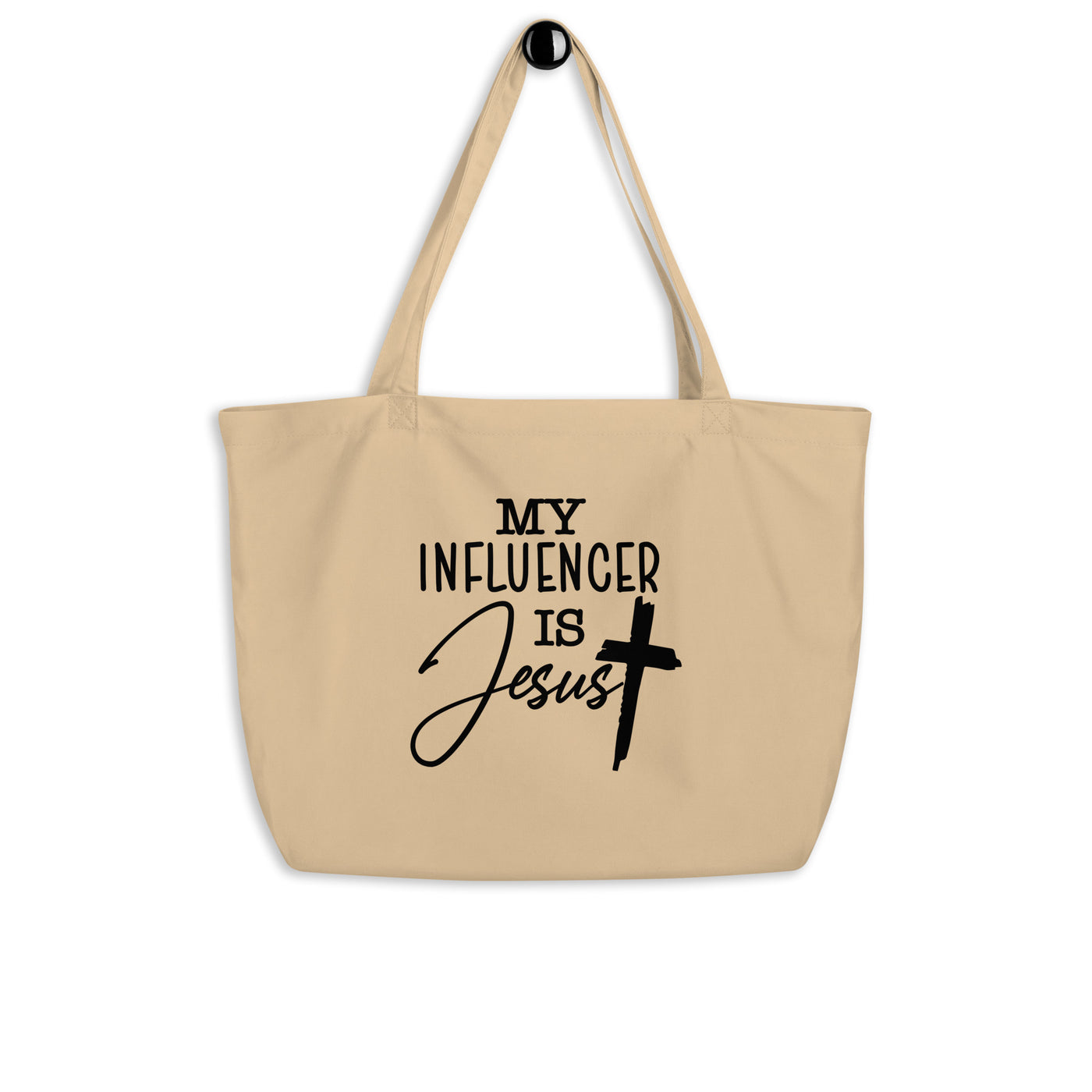 Influencer Large organic tote bag