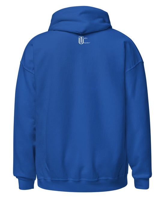 Royal Blue Hoodie - "Jesus Is Always Trending" faith apparel christian hoodie" graphic message in white..