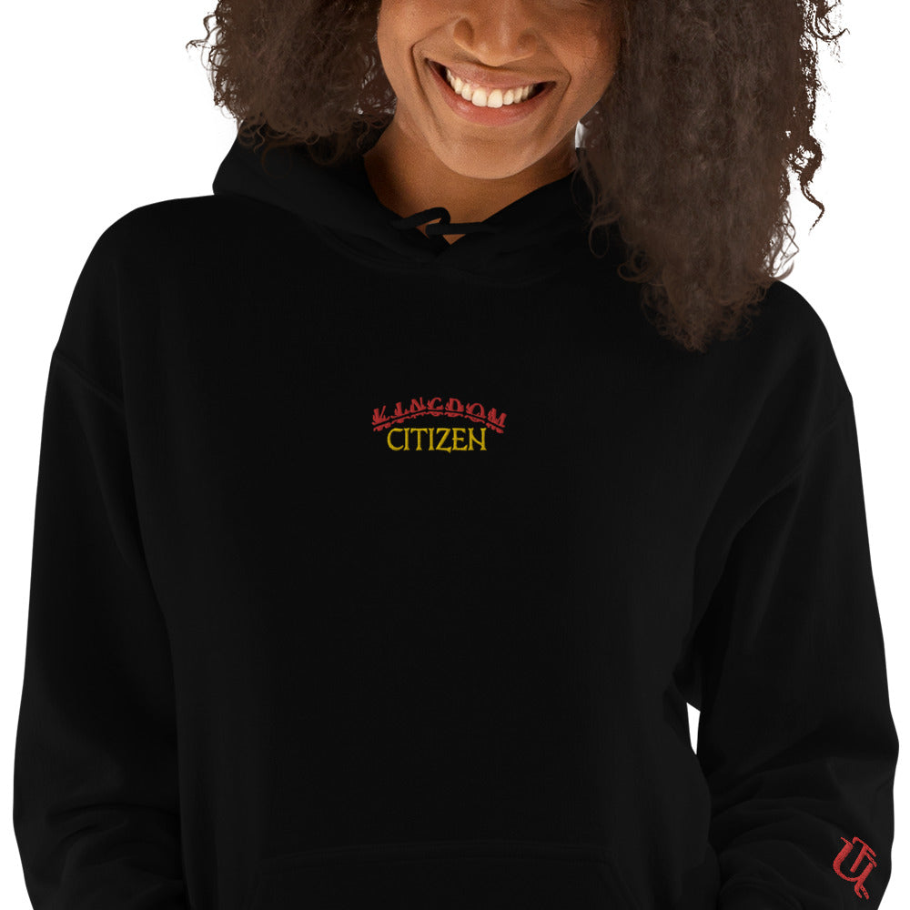 Kingdom Citizen( Red) Embroidery Pullover Hoodie