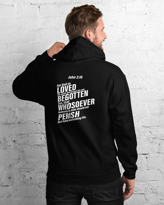 John 3:16 Pullover Hoodie (front&back)
