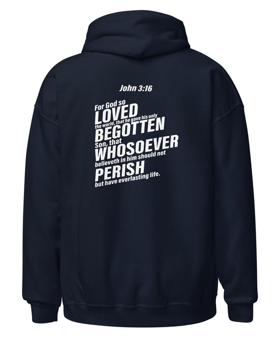 John 3:16 Pullover Hoodie (front&back)