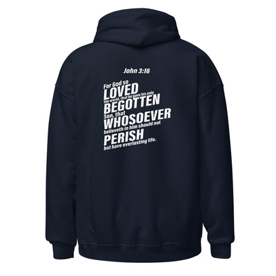 John 3:16 Pullover Hoodie (front&back)